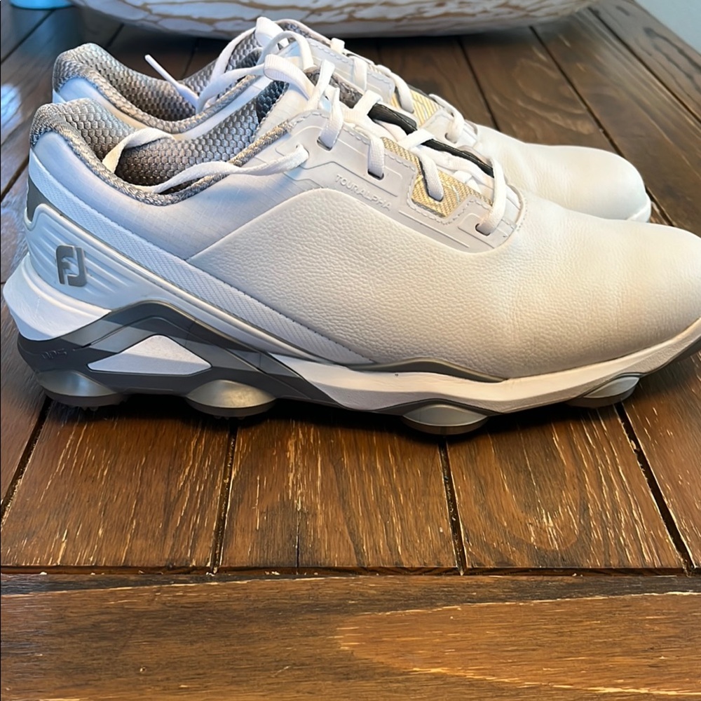 FootJoy White and Gray Athletic Golf Shoes